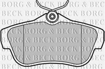 BORG & BECK bbp2043 -  Комплект тормозных колодок, дисковый тормоз